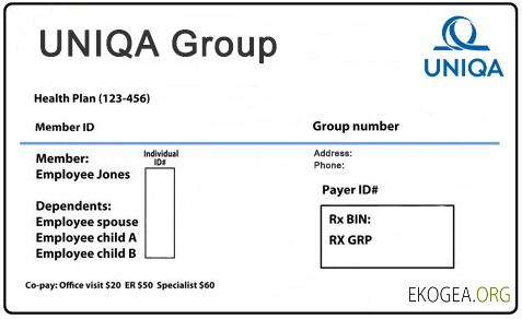 Carte d'assurance maladie de Macédoine template